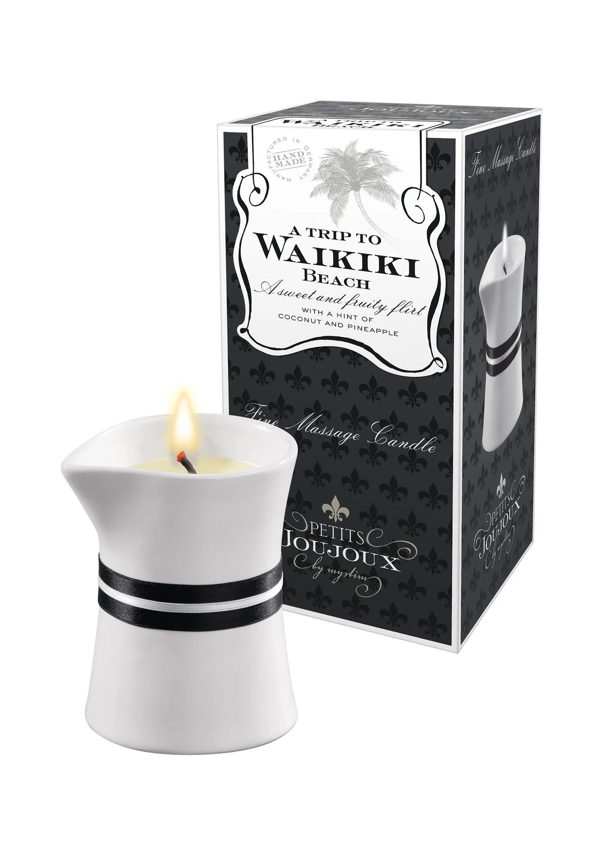 Bestel: Massage Candle Waikiki 120 gr by Petit Joujoux - bij Happytoys: de erotische sex webshop | liever Happy dan Easy ⭐⭐⭐⭐⭐ - Default Title - 97303 - TROPICAL - 120