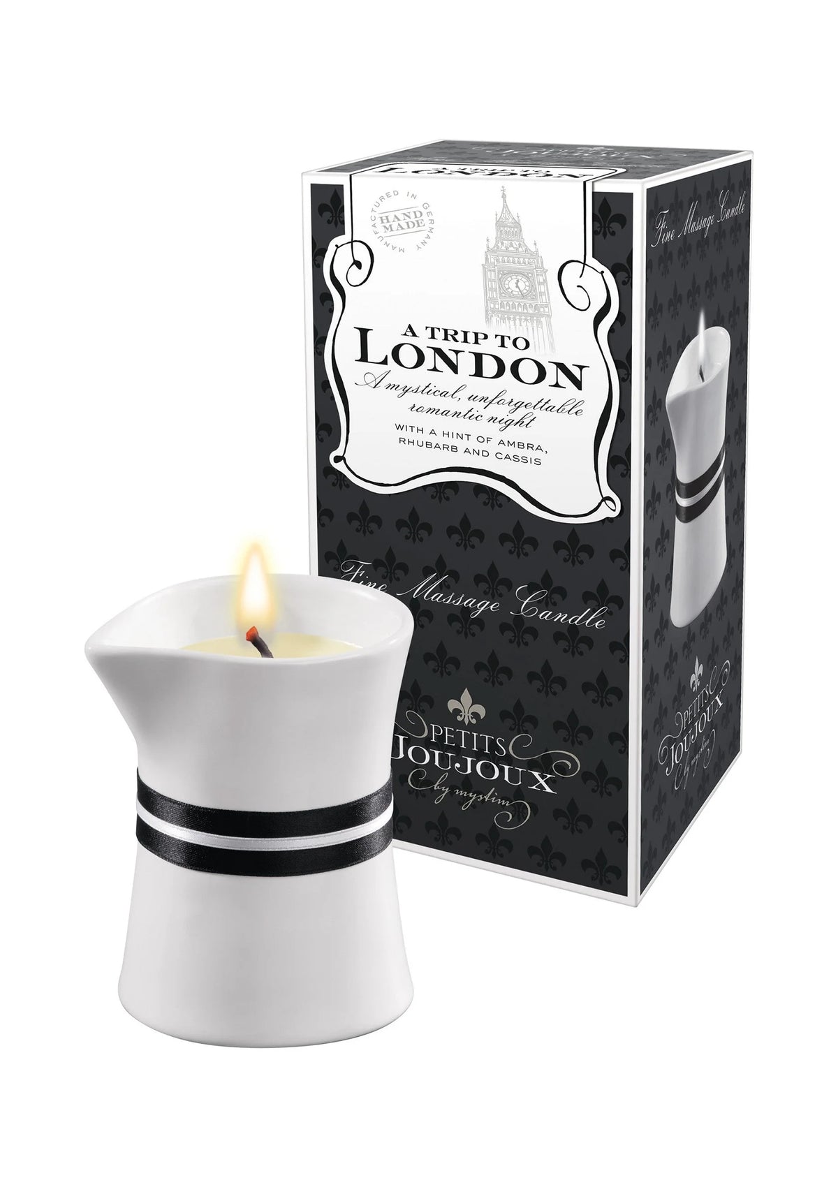 Bestel: Petits Joujoux Massage Candle London 120gr - bij Happytoys: de erotische sex webshop | liever Happy dan Easy ⭐⭐⭐⭐⭐ - Default Title - 97305 - LONDON - 120