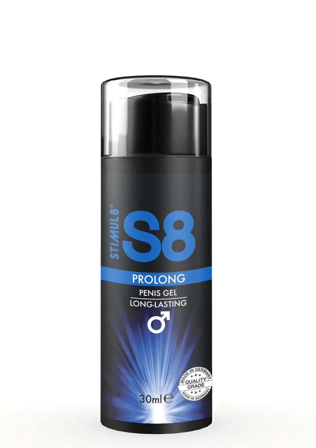 Bestel: S8 Prolong Penis Gel 30ml orgasme verlengende creme - bij Happytoys: de erotische sex webshop | liever Happy dan Easy ⭐⭐⭐⭐⭐ - Default Title - 97418 - NATUREL - 30