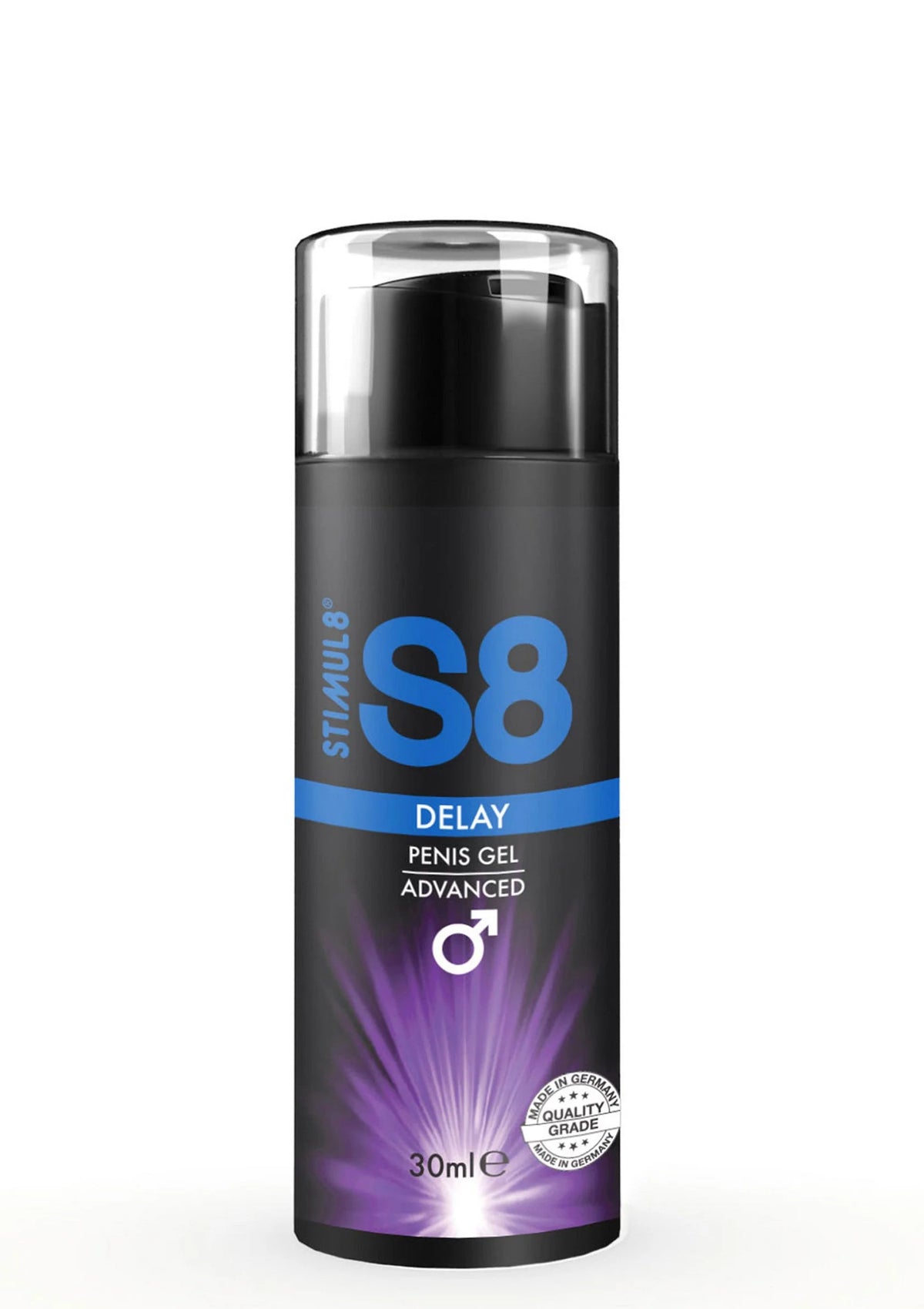 Bestel: Delay Penis Gel 30 ml by S8 - bij Happytoys: de erotische sex webshop | liever Happy dan Easy ⭐⭐⭐⭐⭐ - Default Title - 97419 - NATUREL - 30