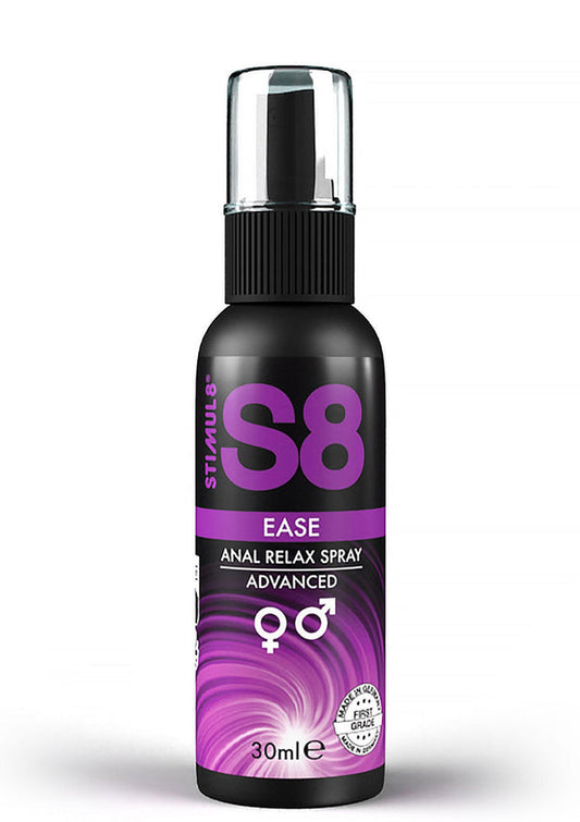 Bestel: Ease Anal Relax Spray 30 ml by S8 - bij Happytoys: de erotische sex webshop | liever Happy dan Easy ⭐⭐⭐⭐⭐ - Default Title - 97444 - NATUREL - 30