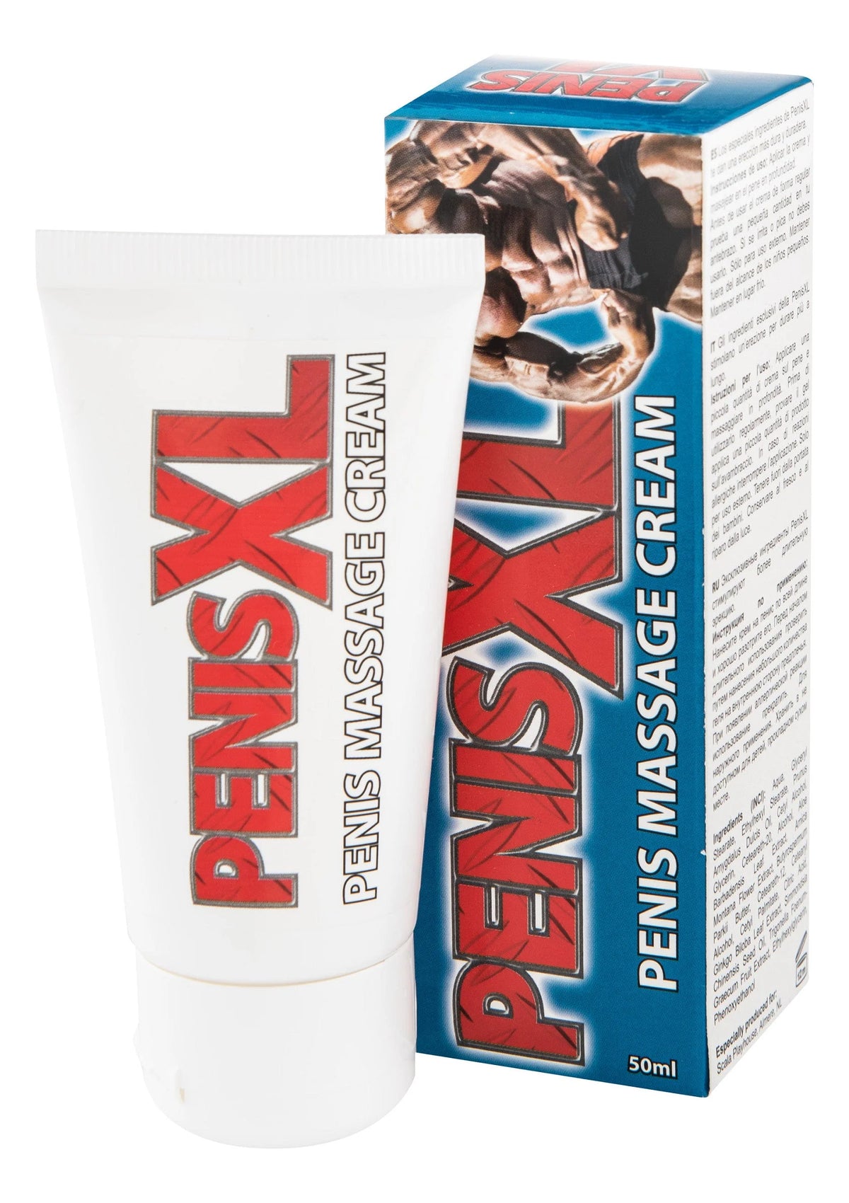 Bestel: Penis XL Cream 50ml by Scala Selection - bij Happytoys: de erotische sex webshop | liever Happy dan Easy ⭐⭐⭐⭐⭐ - Default Title - 97707 - NATUREL - 50