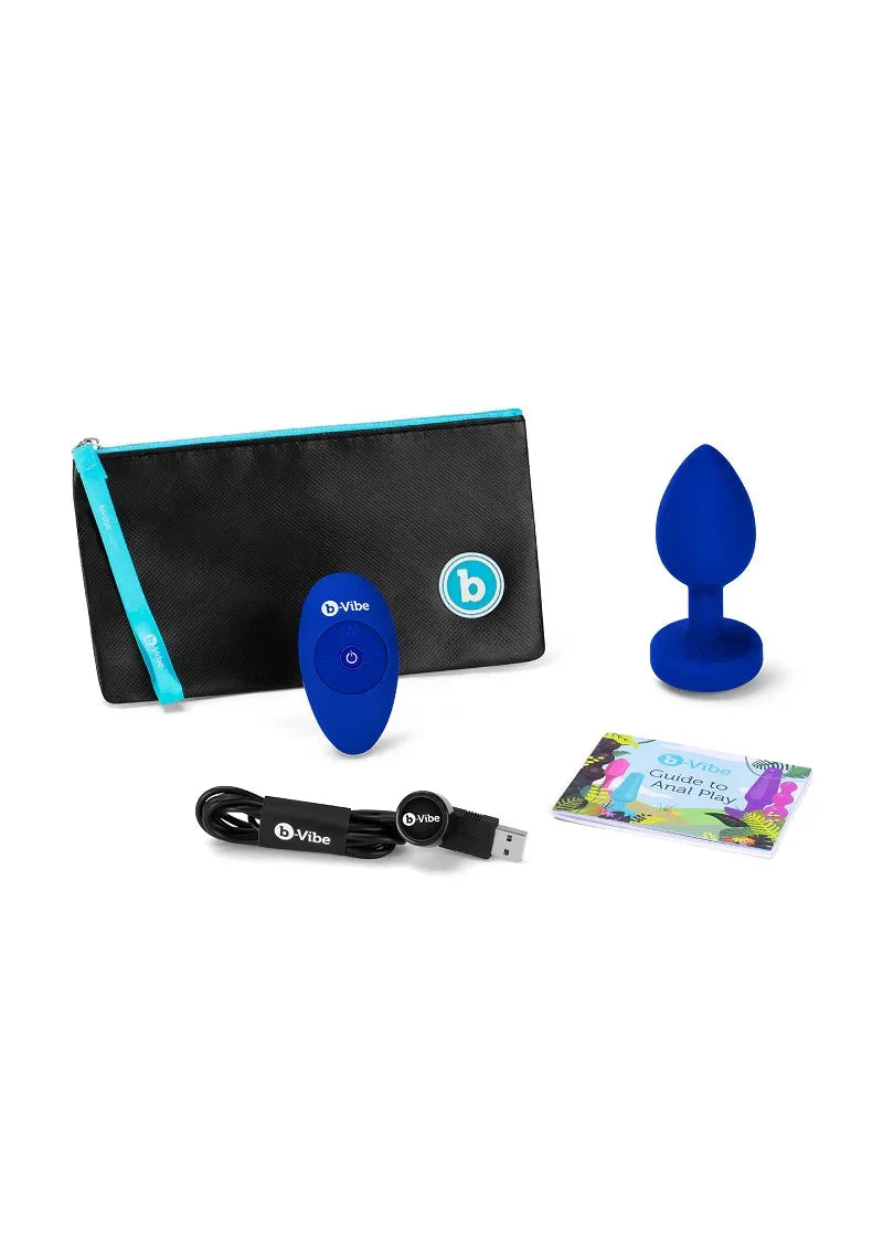 ♂ ♀ B-Vibe Vibrating Jewel Plug L/XL - Happytoys Sexshop: online sex shop for Feeling Happy & Easy 😊 - Discreet geleverd
