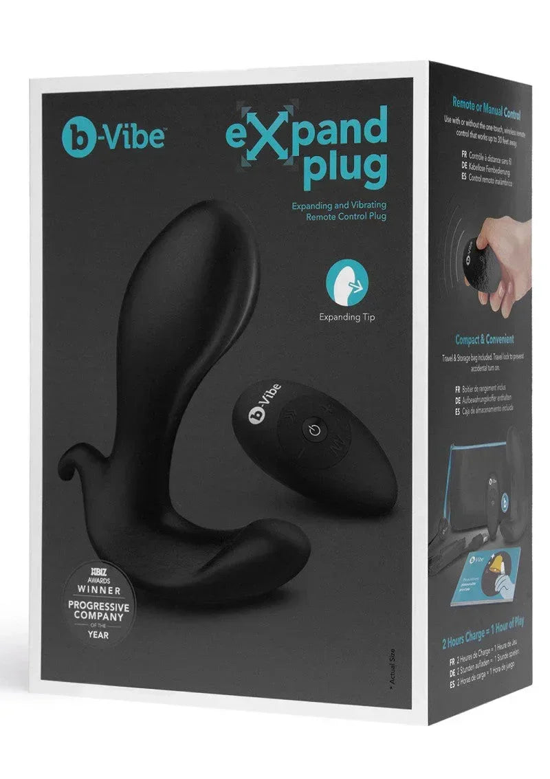 ♂ ♀ B-Vibe Expand Plug - Happytoys Sexshop: online sex shop for Feeling Happy & Easy 😊 - Discreet geleverd