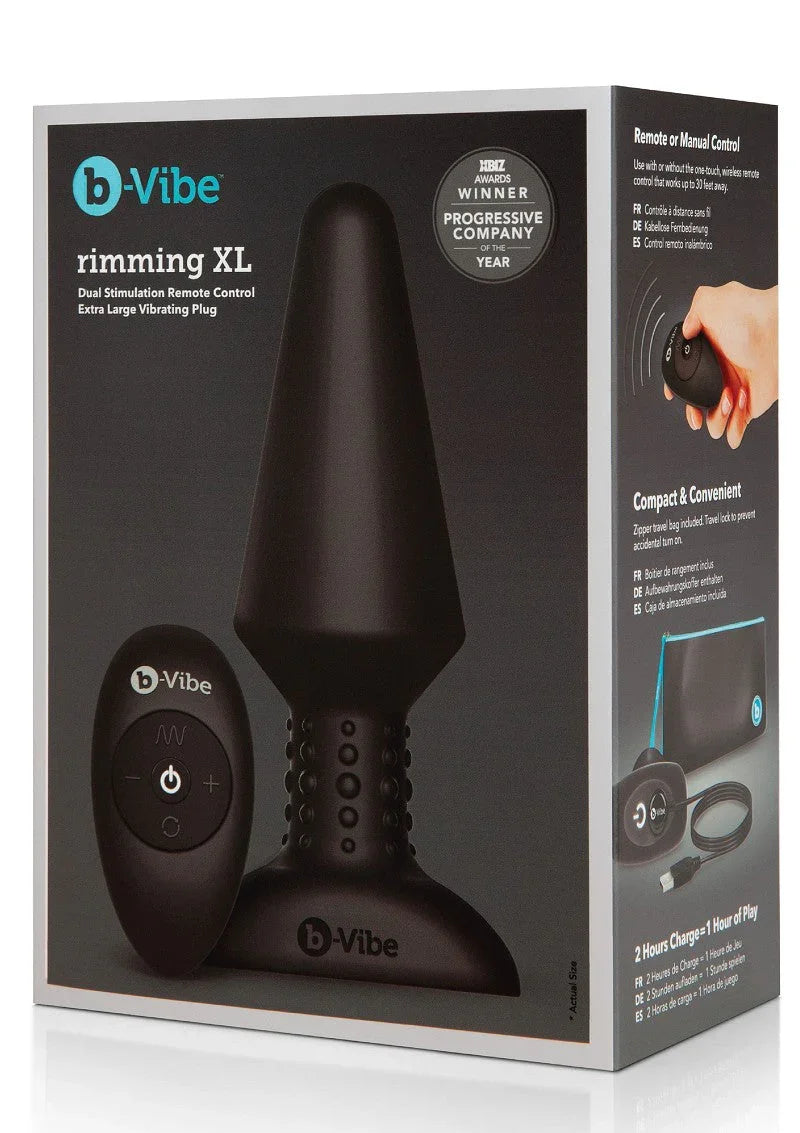 Rimming Plug XL by B-Vibe - Happytoys Sexshop: online sex shop for Feeling Happy & Easy 😊 - Discreet geleverd