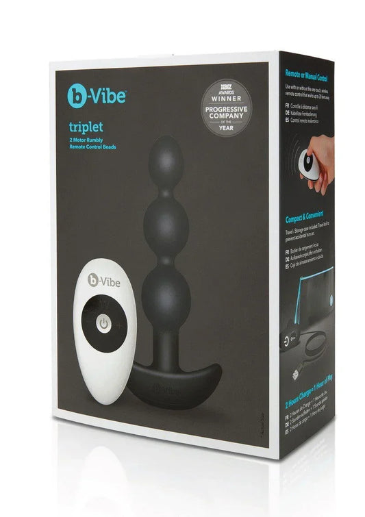 ♂ ♀ B-Vibe Triplet Anal Beads - Happytoys Sexshop: online sex shop for Feeling Happy & Easy 😊 - Discreet geleverd