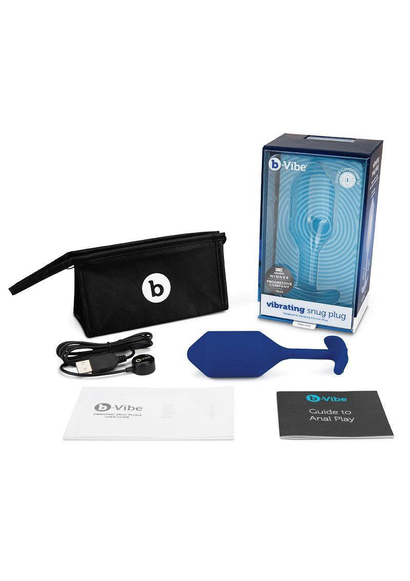 ♂ ♀ B-Vibe Vibrating Snug Plug L - Happytoys Sexshop: online sex shop for Feeling Happy & Easy 😊 - Discreet geleverd