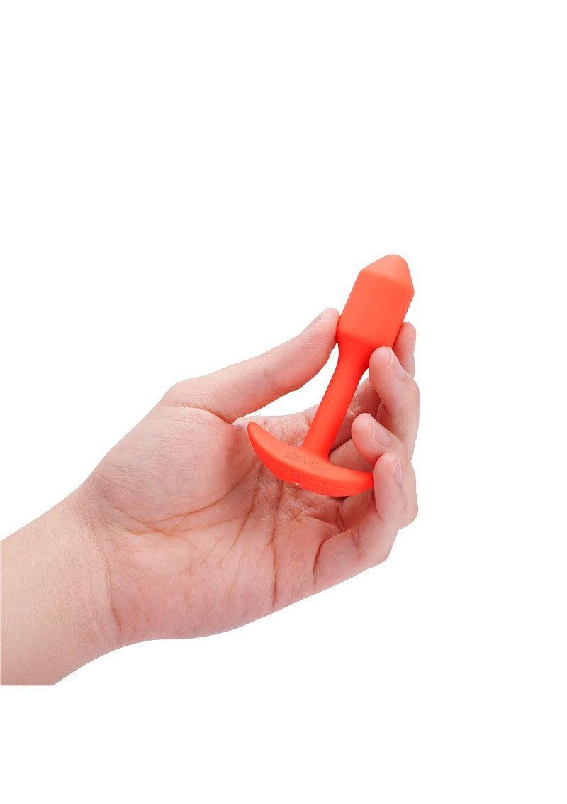 ♂ ♀ B-Vibe Vibrating Snug Plug S - Happytoys Sexshop: online sex shop for Feeling Happy & Easy 😊 - Discreet geleverd