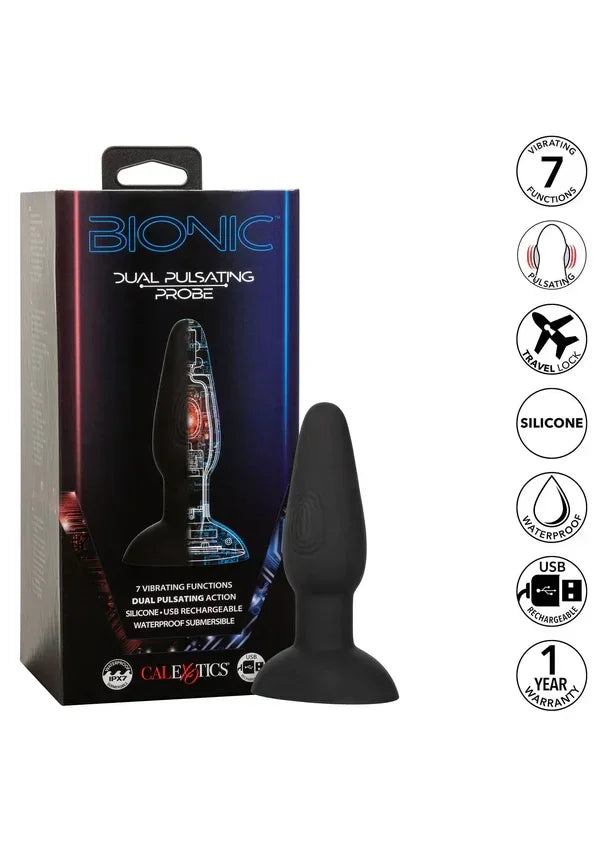 Bionic Dual Pulsating Probe @ CalExotics - Happytoys Sexshop: online sex shop for Feeling Happy & Easy 😊 - Discreet geleverd