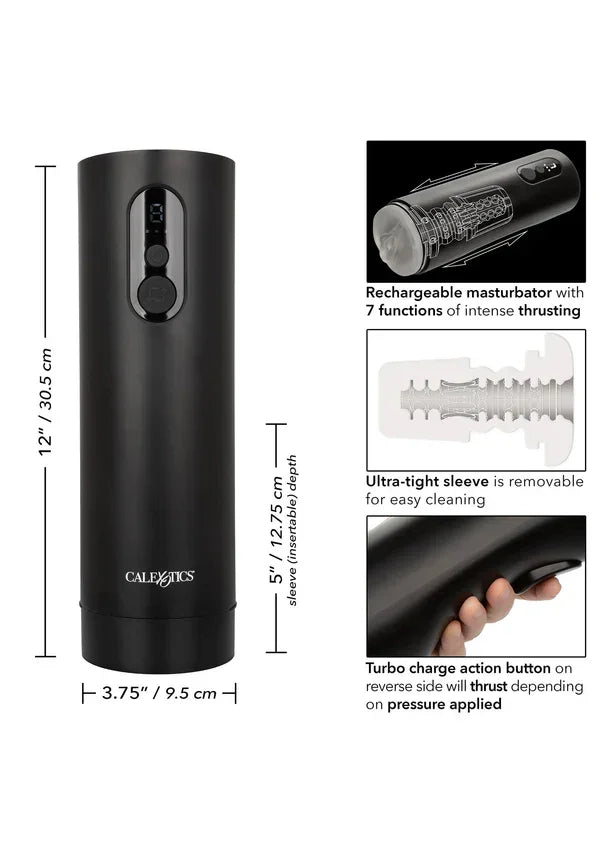 Bionic Thrusting Masturbator by CalExotics - Happytoys Sexshop: online sex shop for Feeling Happy & Easy 😊 - Discreet geleverd