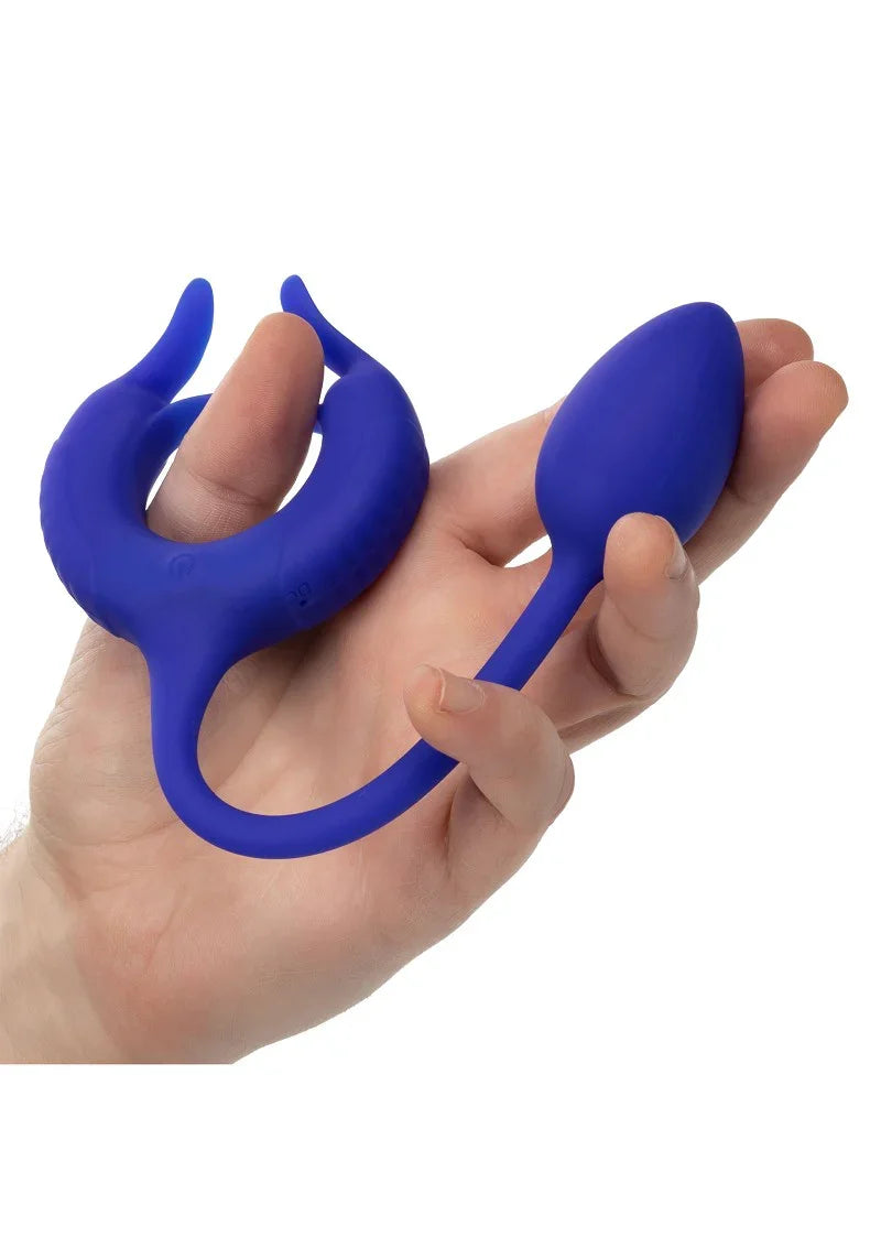 Admiral Plug and Play Weighted Cock Ring by CalExotics - Happytoys Sexshop: online sex shop for Feeling Happy & Easy 😊 - Discreet geleverd