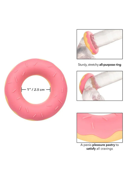 Naughty Bits Dickin’ Donuts Silicone Donut Cock RIng by CalExotics - Happytoys Sexshop: online sex shop for Feeling Happy & Easy 😊 - Discreet geleverd