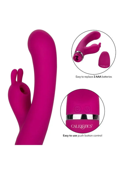 ♀ CalExotics Foreplay Frenzy Bunny Kisser double action suction - Happytoys Sexshop: online sex shop for Feeling Happy & Easy 😊 - Discreet geleverd