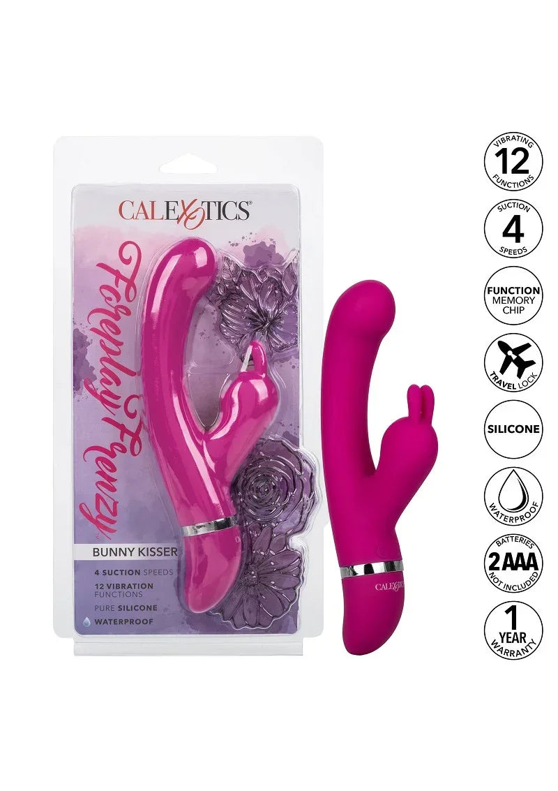 ♀ CalExotics Foreplay Frenzy Bunny Kisser double action suction - Happytoys Sexshop: online sex shop for Feeling Happy & Easy 😊 - Discreet geleverd
