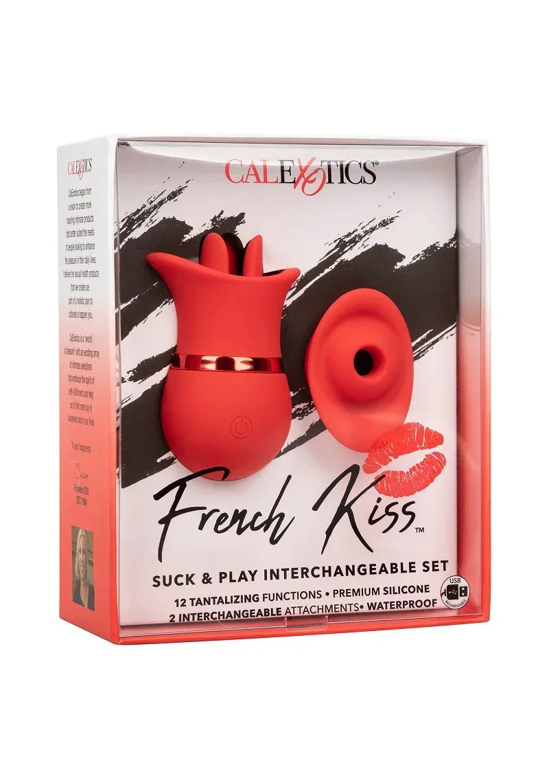 Bestel: French Kiss Suck & Play Interchangeable Set by CalExotics - bij Happytoys: de erotische sex webshop | liever Happy dan Easy ⭐⭐⭐⭐⭐