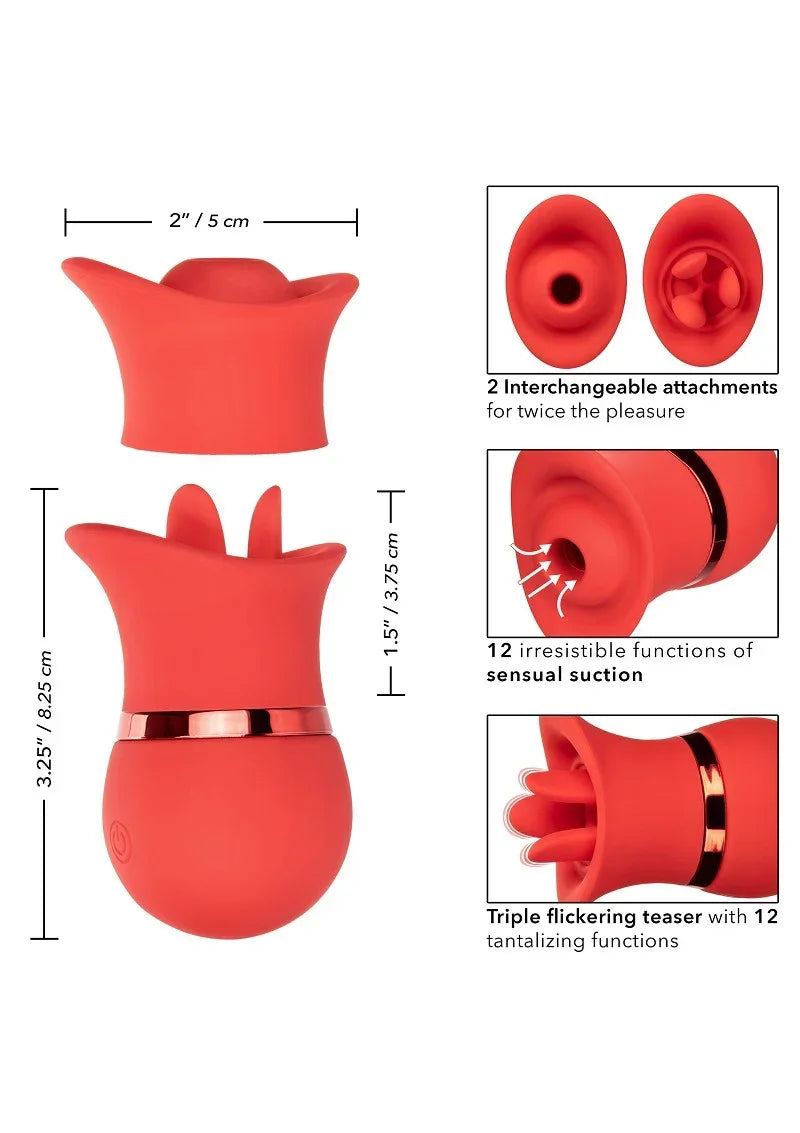 Bestel: French Kiss Suck & Play Interchangeable Set by CalExotics - bij Happytoys: de erotische sex webshop | liever Happy dan Easy ⭐⭐⭐⭐⭐