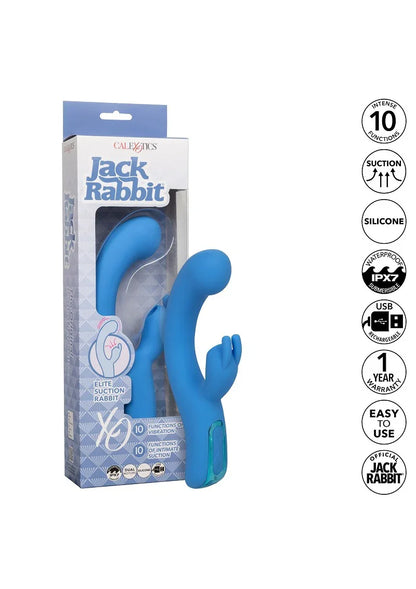 Jack Rabbit Elite Suction Rabbit vibrator by CalExotics - Happytoys Sexshop: online sex shop for Feeling Happy & Easy 😊 - Discreet geleverd