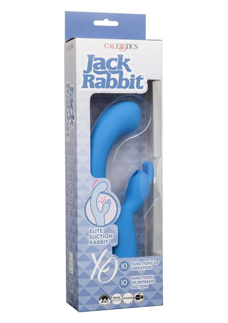 Jack Rabbit Elite Suction Rabbit vibrator by CalExotics - Happytoys Sexshop: online sex shop for Feeling Happy & Easy 😊 - Discreet geleverd