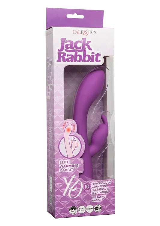 Jack Rabbit Elite Warming Rabbit vibrator by CalExotics - Happytoys Sexshop: online sex shop for Feeling Happy & Easy 😊 - Discreet geleverd