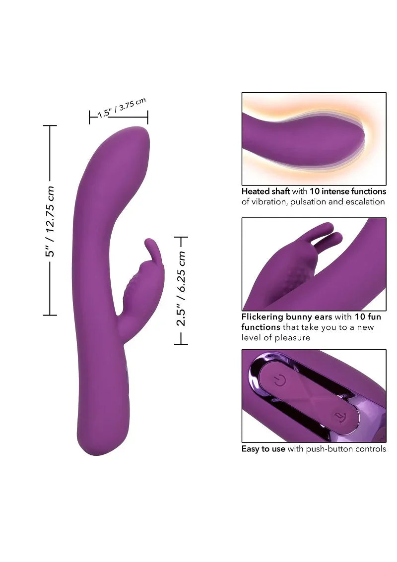 Jack Rabbit Elite Warming Rabbit vibrator by CalExotics - Happytoys Sexshop: online sex shop for Feeling Happy & Easy 😊 - Discreet geleverd