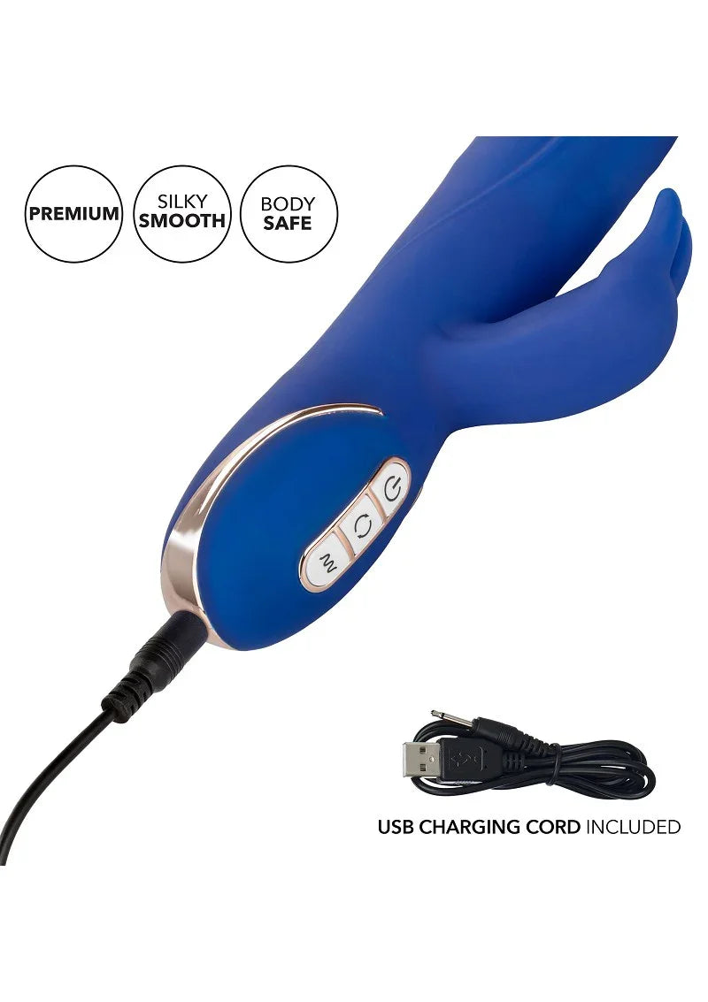 Jack Rabbit Signature Silicone Rotating Beaded Rabbit vibrator by CalExotics - Happytoys Sexshop: online sex shop for Feeling Happy & Easy 😊 - Discreet geleverd