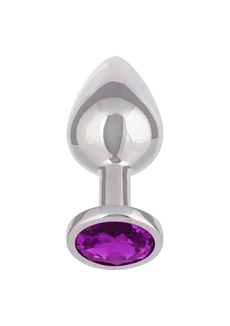 Jewel Large Amethyst Plug by CalExotics - Happytoys Sexshop: online sex shop for Feeling Happy & Easy 😊 - Discreet geleverd