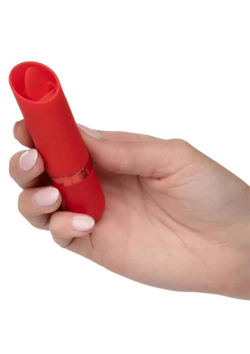 Kyst Flicker mini lipstick vibrator met tong by CalExotics - Happytoys Sexshop: online sex shop for Feeling Happy & Easy 😊 - Discreet geleverd