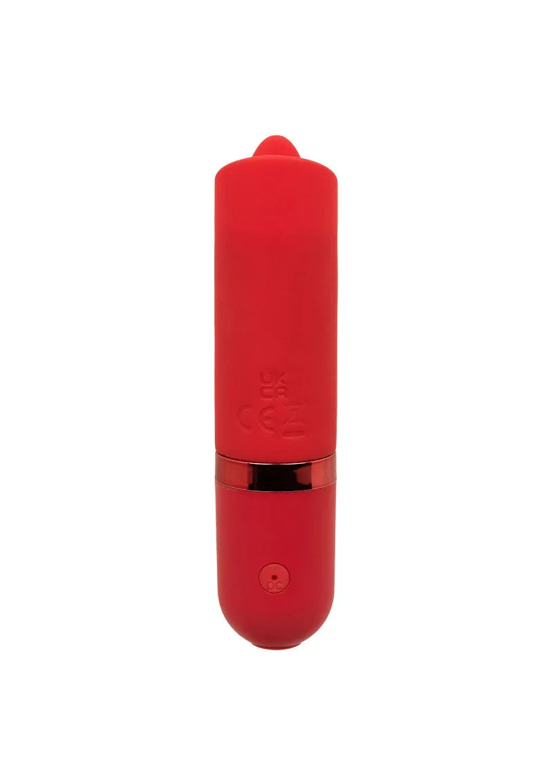 Kyst Flicker mini lipstick vibrator met tong by CalExotics - Happytoys Sexshop: online sex shop for Feeling Happy & Easy 😊 - Discreet geleverd