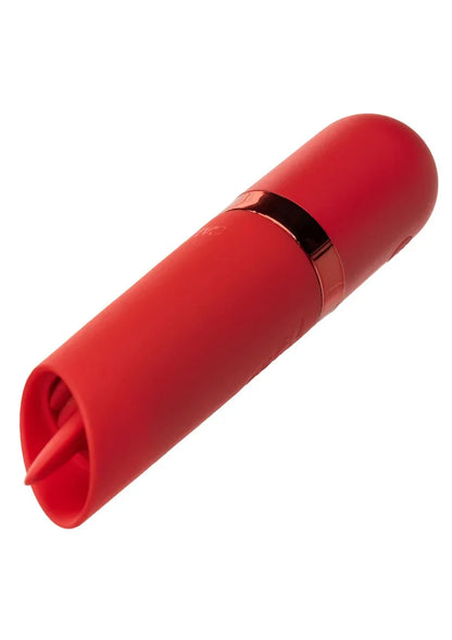 Kyst Flicker mini lipstick vibrator met tong by CalExotics - Happytoys Sexshop: online sex shop for Feeling Happy & Easy 😊 - Discreet geleverd