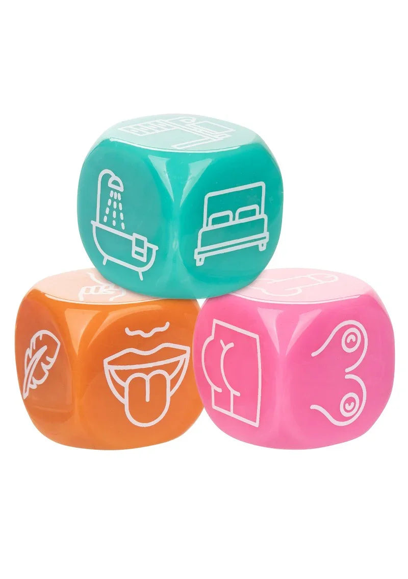 Naughty Bits Roll With It Icon-Based Sex Dice Game by CalExotics - Happytoys Sexshop: online sex shop for Feeling Happy & Easy 😊 - Discreet geleverd