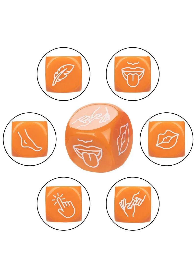 Naughty Bits Roll With It Icon-Based Sex Dice Game by CalExotics - Happytoys Sexshop: online sex shop for Feeling Happy & Easy 😊 - Discreet geleverd