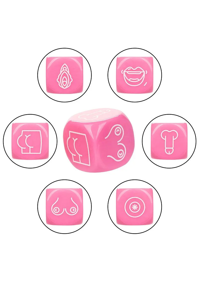 Naughty Bits Roll With It Icon-Based Sex Dice Game by CalExotics - Happytoys Sexshop: online sex shop for Feeling Happy & Easy 😊 - Discreet geleverd