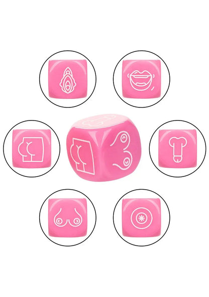 Naughty Bits Roll With It Icon-Based Sex Dice Game by CalExotics - Happytoys Sexshop: online sex shop for Feeling Happy & Easy 😊 - Discreet geleverd