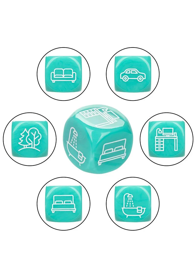 Naughty Bits Roll With It Icon-Based Sex Dice Game by CalExotics - Happytoys Sexshop: online sex shop for Feeling Happy & Easy 😊 - Discreet geleverd