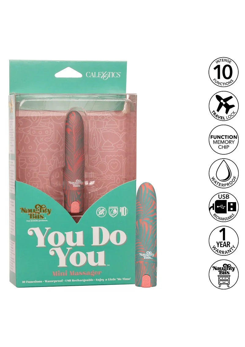 Naughty Bits You Do You Mini Massager by CalExotics - Happytoys Sexshop: online sex shop for Feeling Happy & Easy 😊 - Discreet geleverd