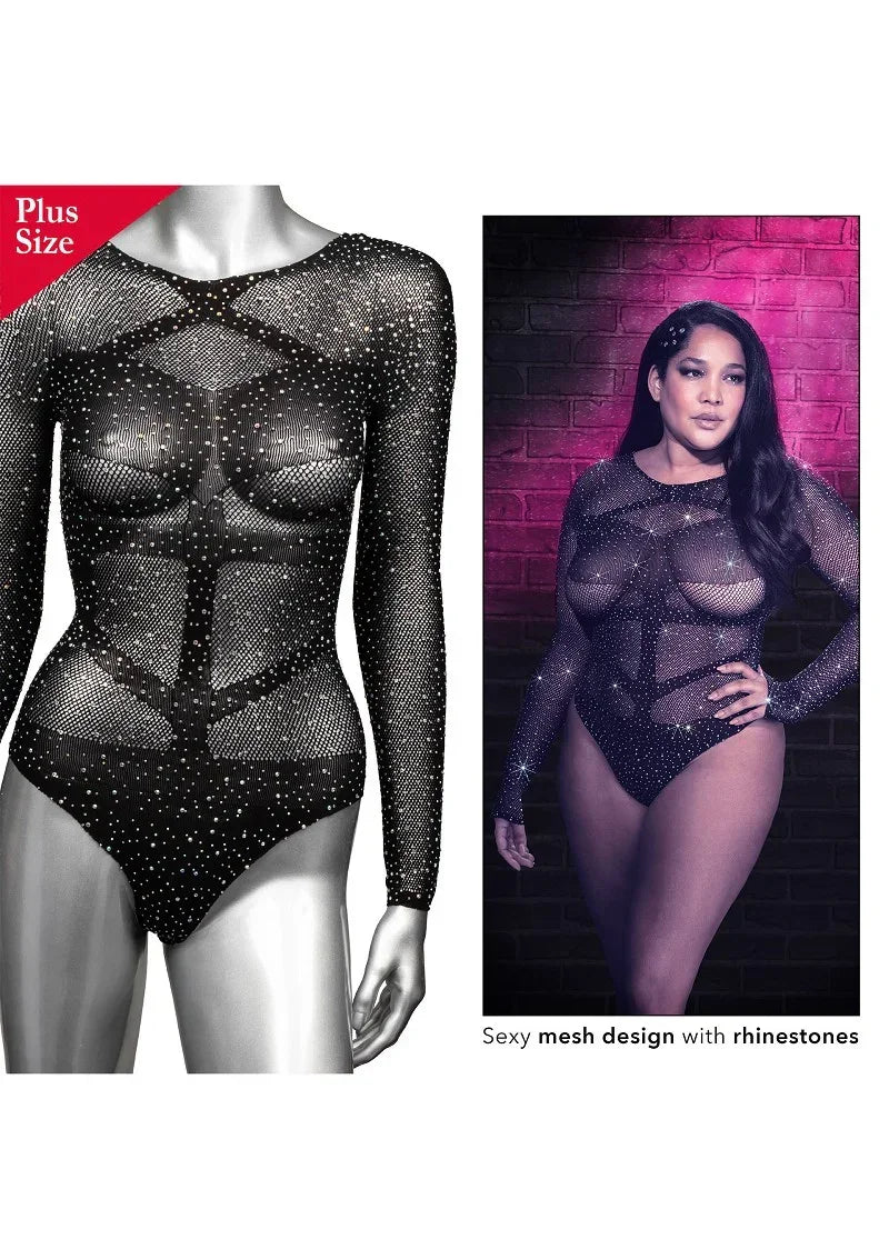 CalExoticsRadiancePlusSizeLongSleeveBodySuit6 @ Happytoys Sexshop: online sex shop for Feeling Happy & Easy 😊 the erotic store owned by a woman