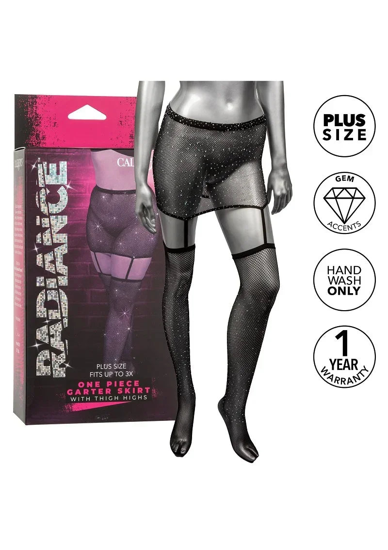 CalExoticsRadiancePlusSizeOnePieceGarterSkirtwithThighHighs7 @ Happytoys Sexshop: online sex shop for Feeling Happy & Easy 😊 the erotic store owned by a woman
