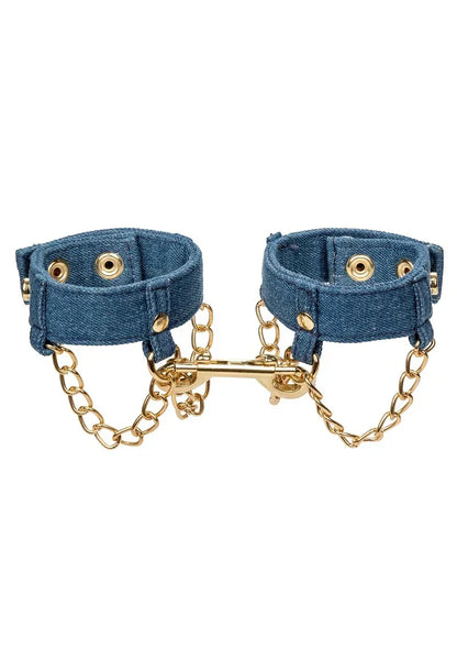 CalExoticsRide_emPremiumDenimCollectionWristCuffs1 @ Happytoys Sexshop: online sex shop for Feeling Happy & Easy 😊 the erotic store owned by a woman