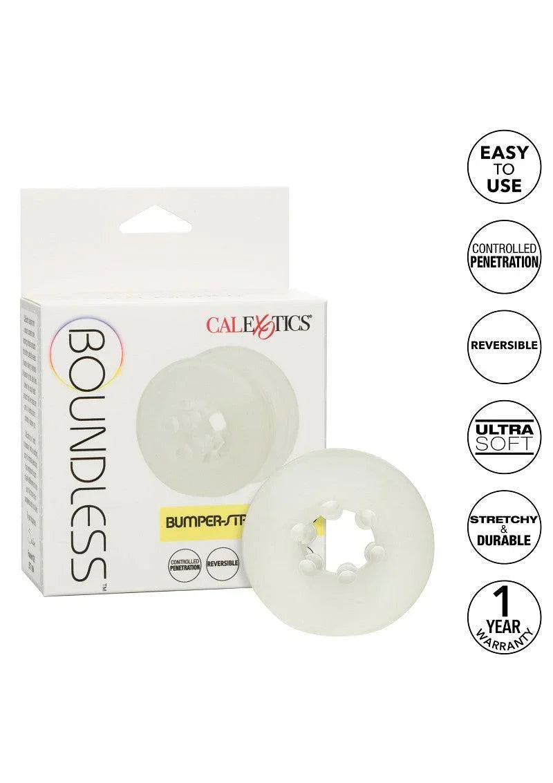 Boundless Bumper-Stroker Ring by CalExotics - Happytoys Sexshop: online sex shop for Feeling Happy & Easy 😊 - Discreet geleverd