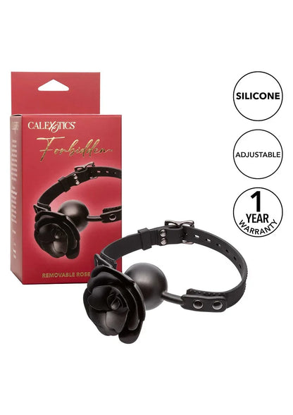 Forbidden Removable Rose Gag by CalExotics - Happytoys Sexshop: online sex shop for Feeling Happy & Easy 😊 - Discreet geleverd