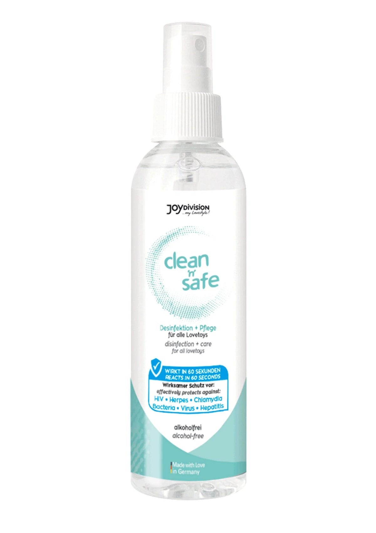 Bestel: Clean N Safe 100 ml by Joy Division - bij Happytoys: de erotische sex webshop | liever Happy dan Easy ⭐⭐⭐⭐⭐