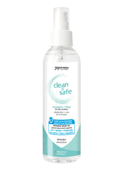 Bestel: Clean N Safe 100 ml by Joy Division - bij Happytoys: de erotische sex webshop | liever Happy dan Easy ⭐⭐⭐⭐⭐