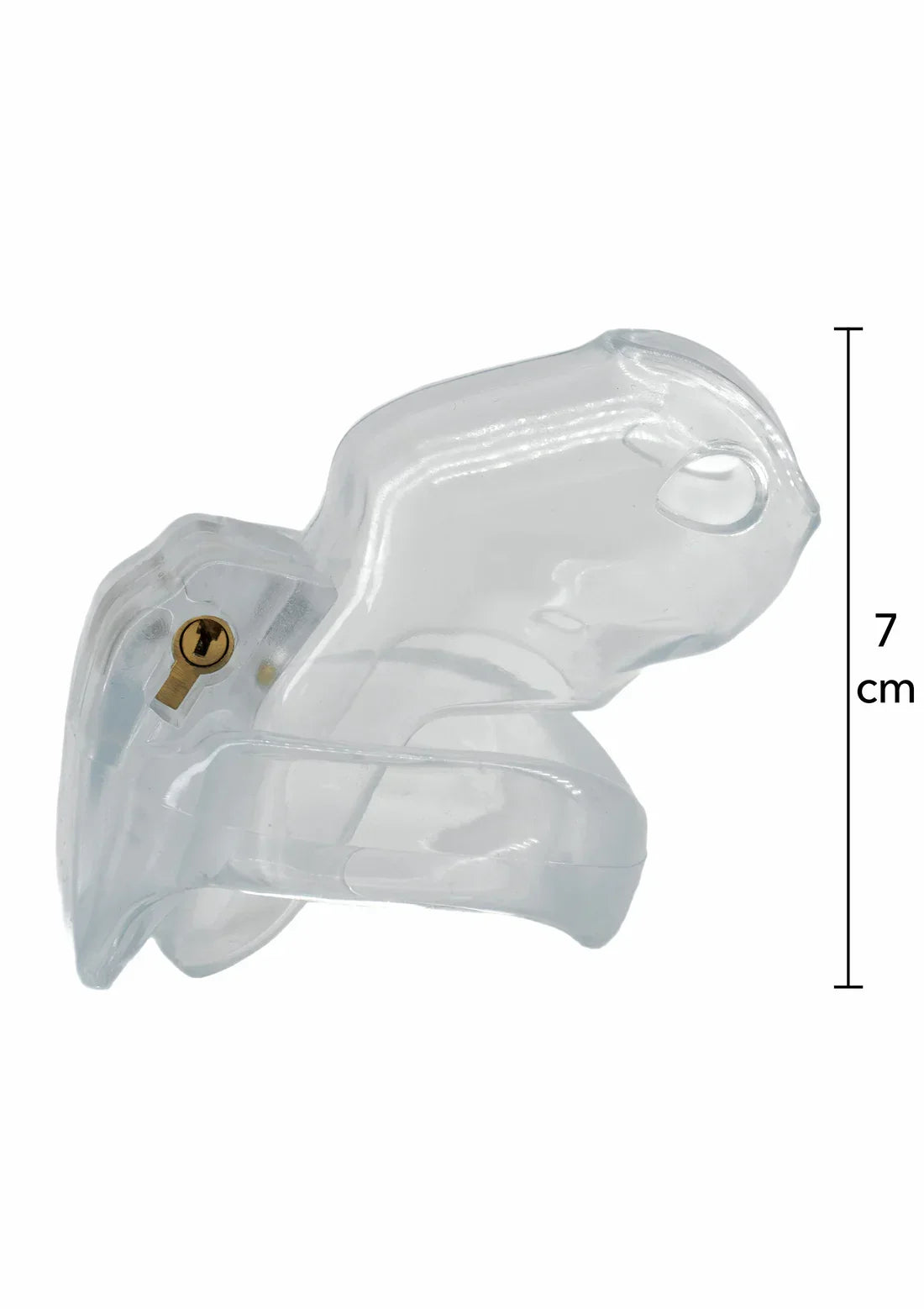 Clear Control Cock Cage Short by Hidden Desire - Happytoys Sexshop: online sex shop for Feeling Happy & Easy 😊 - Discreet geleverd