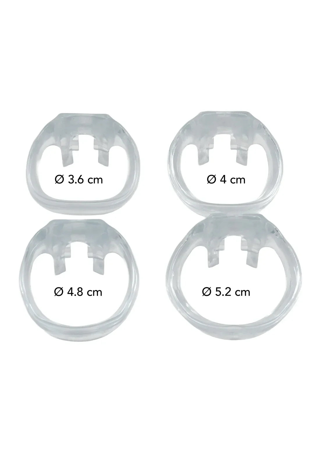 Clear Control Cock Cage Short by Hidden Desire - Happytoys Sexshop: online sex shop for Feeling Happy & Easy 😊 - Discreet geleverd