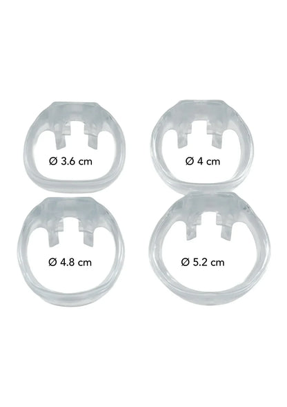 Clear Control Cock Cage Short by Hidden Desire - Happytoys Sexshop: online sex shop for Feeling Happy & Easy 😊 - Discreet geleverd