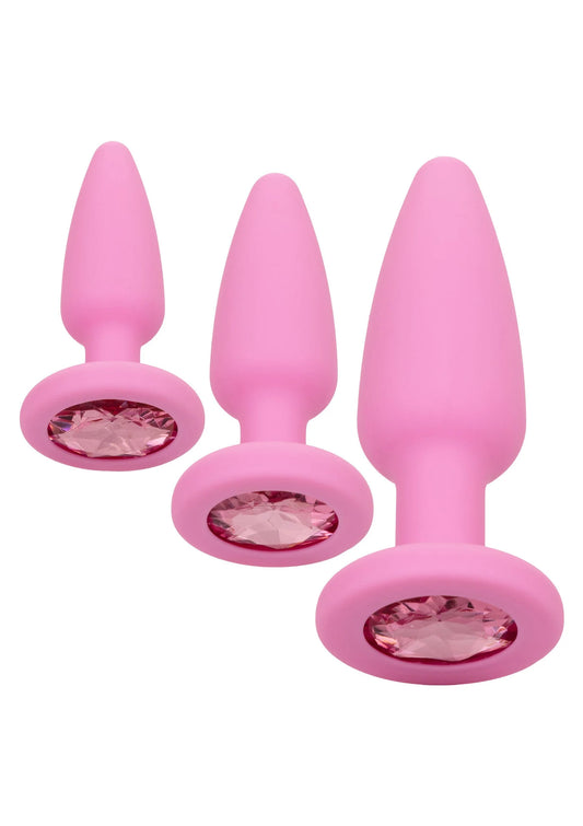 Bestel: Crystal Booty Kit buttplugs by CalExotics First Time - bij Happytoys: de erotische sex webshop | liever Happy dan Easy ⭐⭐⭐⭐⭐