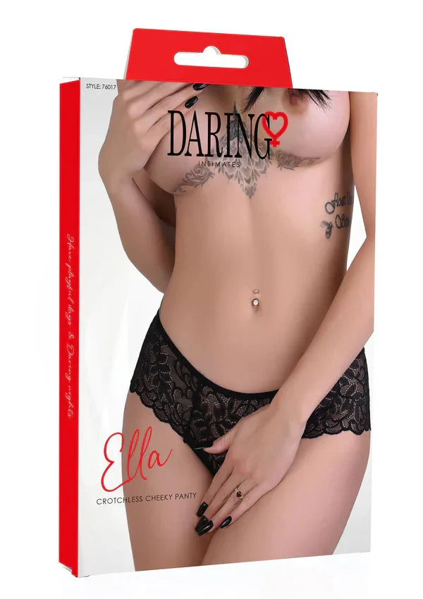 Ella crotchless cheeky panty by Daring Intimates - Happytoys Sexshop: online sex shop for Feeling Happy & Easy 😊 - Discreet geleverd