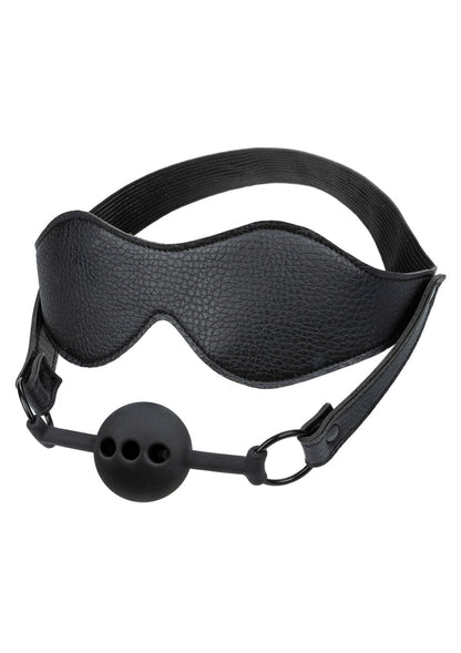 Bestel: Eye Mask & Breathable Ball Gag by CalExotics Nocturnal - bij Happytoys: de erotische sex webshop | liever Happy dan Easy ⭐⭐⭐⭐⭐