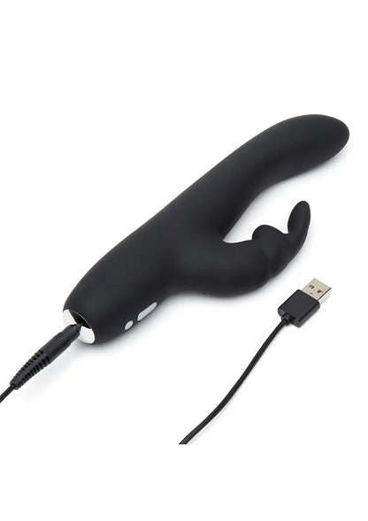 Greedy Girl Rechargeable Slimline Rabbit Vibrator Fifty Shades of Grey - Happytoys Sexshop: online sex shop for Feeling Happy & Easy 😊 - Discreet geleverd