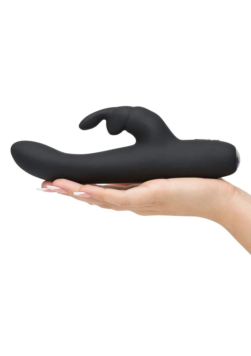 Greedy Girl Rechargeable Slimline Rabbit Vibrator Fifty Shades of Grey - Happytoys Sexshop: online sex shop for Feeling Happy & Easy 😊 - Discreet geleverd